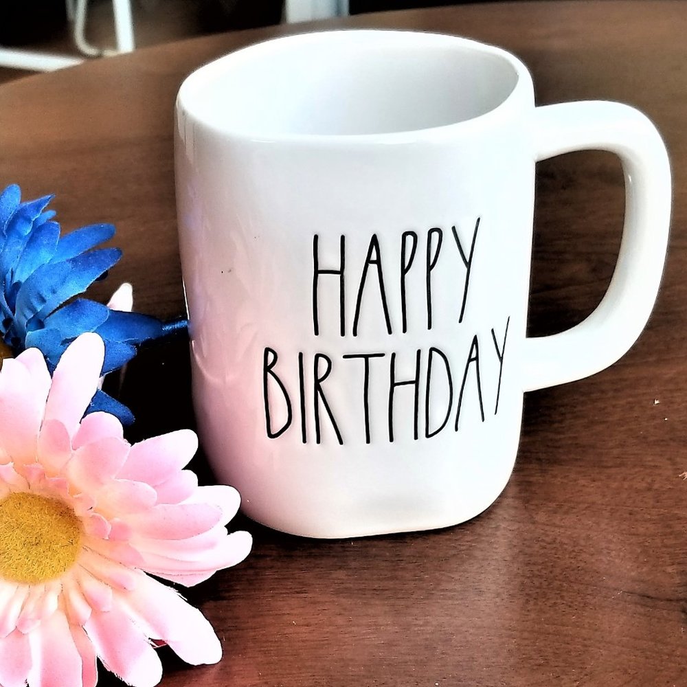 Rae Dunn Happy Birthday Mug